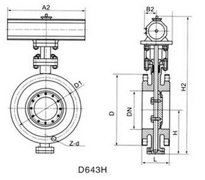 d643h气动蝶阀