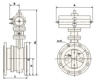 SD643H-6/10/16系列法兰伸缩蝶阀