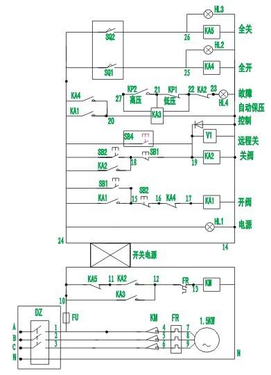 ckh741h液动快关阀线路图